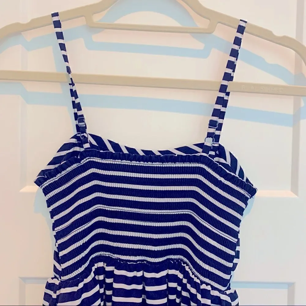 NWOT! Old Navy Blue & White Stipe Mini Dress Women’s Size 0